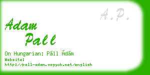 adam pall business card