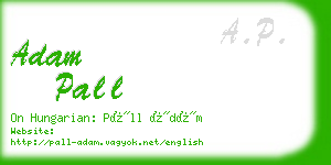 adam pall business card